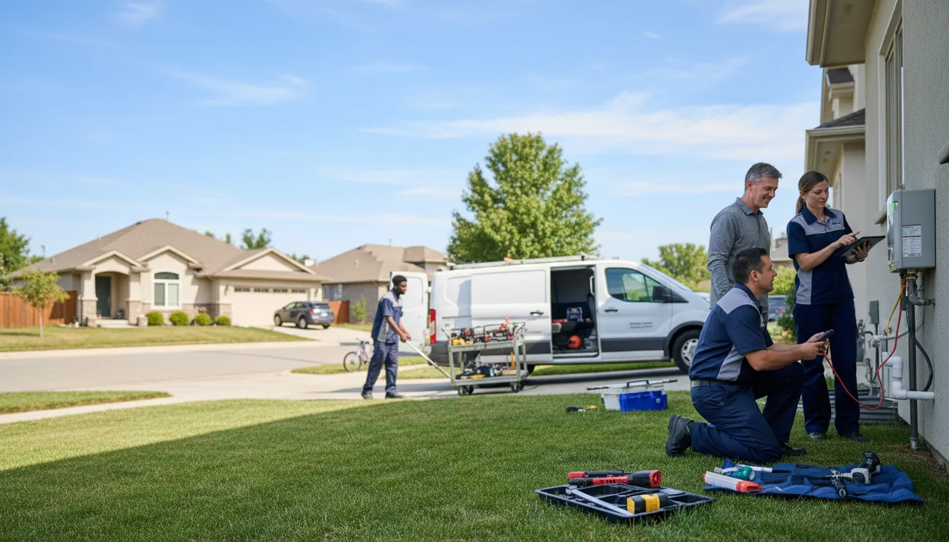 Tankless water heater service in Centerville, TX